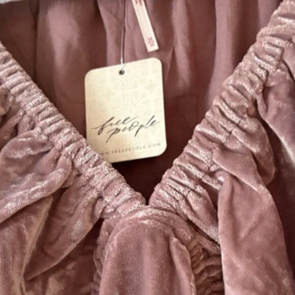 Free People Long Sleeve Dusty Rose Dress - Picture 2 of 3